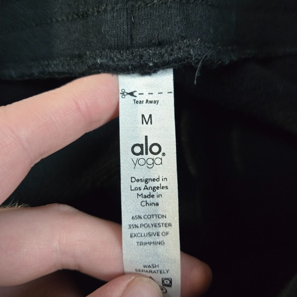 ALO Yoga Black Track Pants - Picture 3 of 7